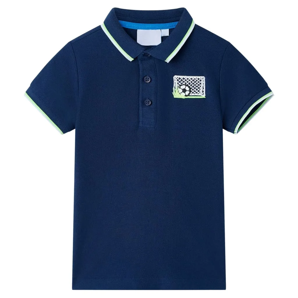 vidaxl dječja polo majica modra 116 - slika 1