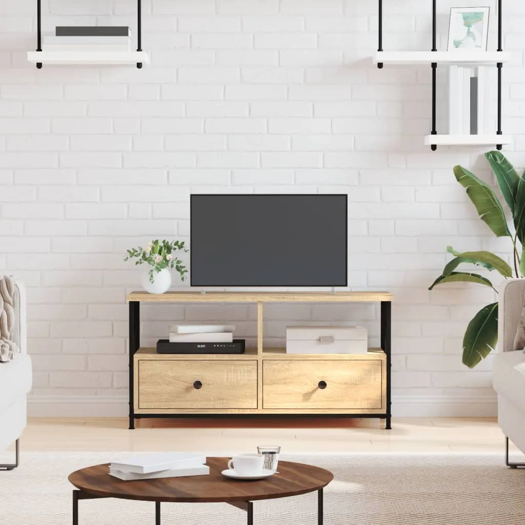 vidaXL TV ormarić boja hrasta sonome 90 x 33 x 45 cm od drva i željeza - Venlo