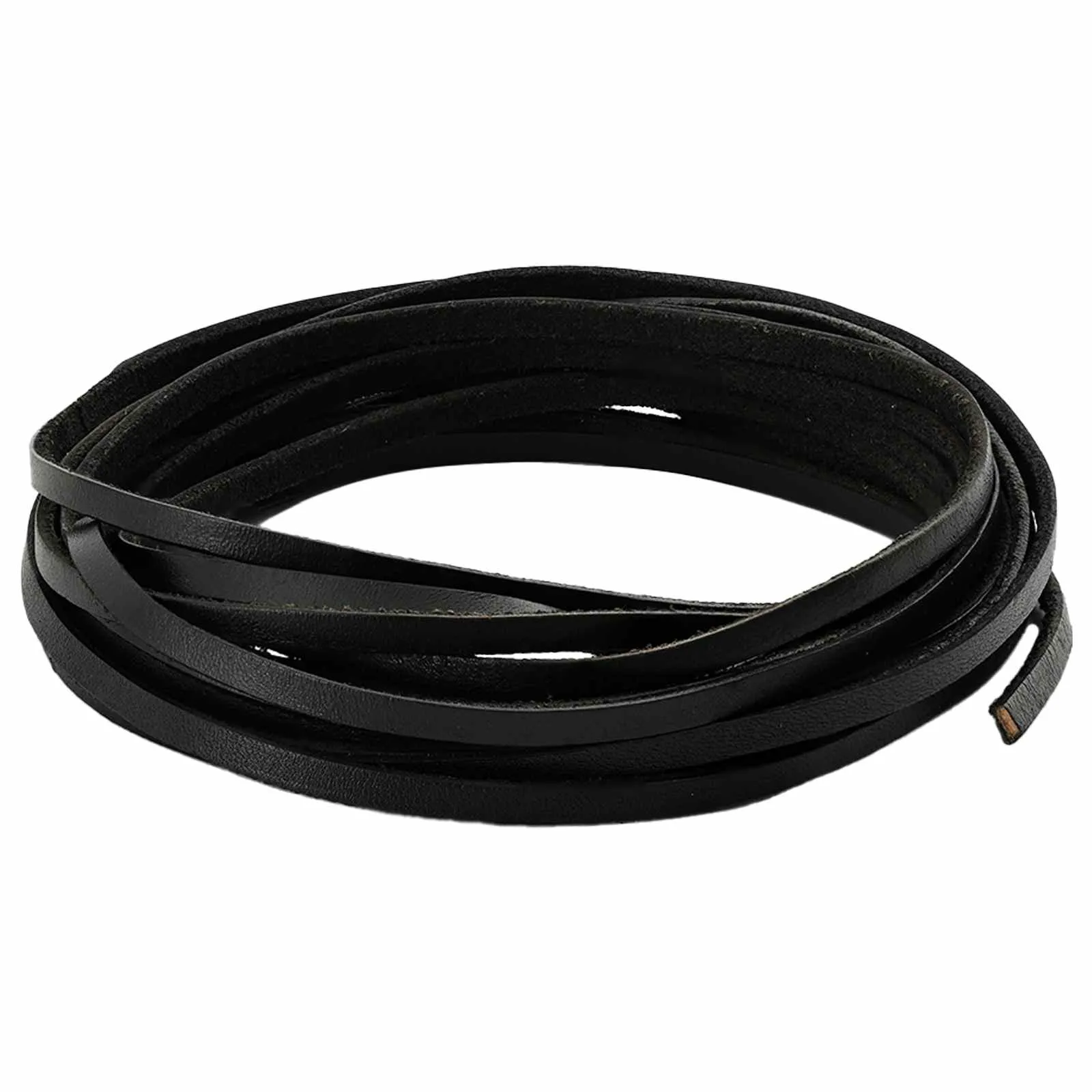 vidaxl kožni remen 1 crna 1000 x 0,4 cm koža - slika 1
