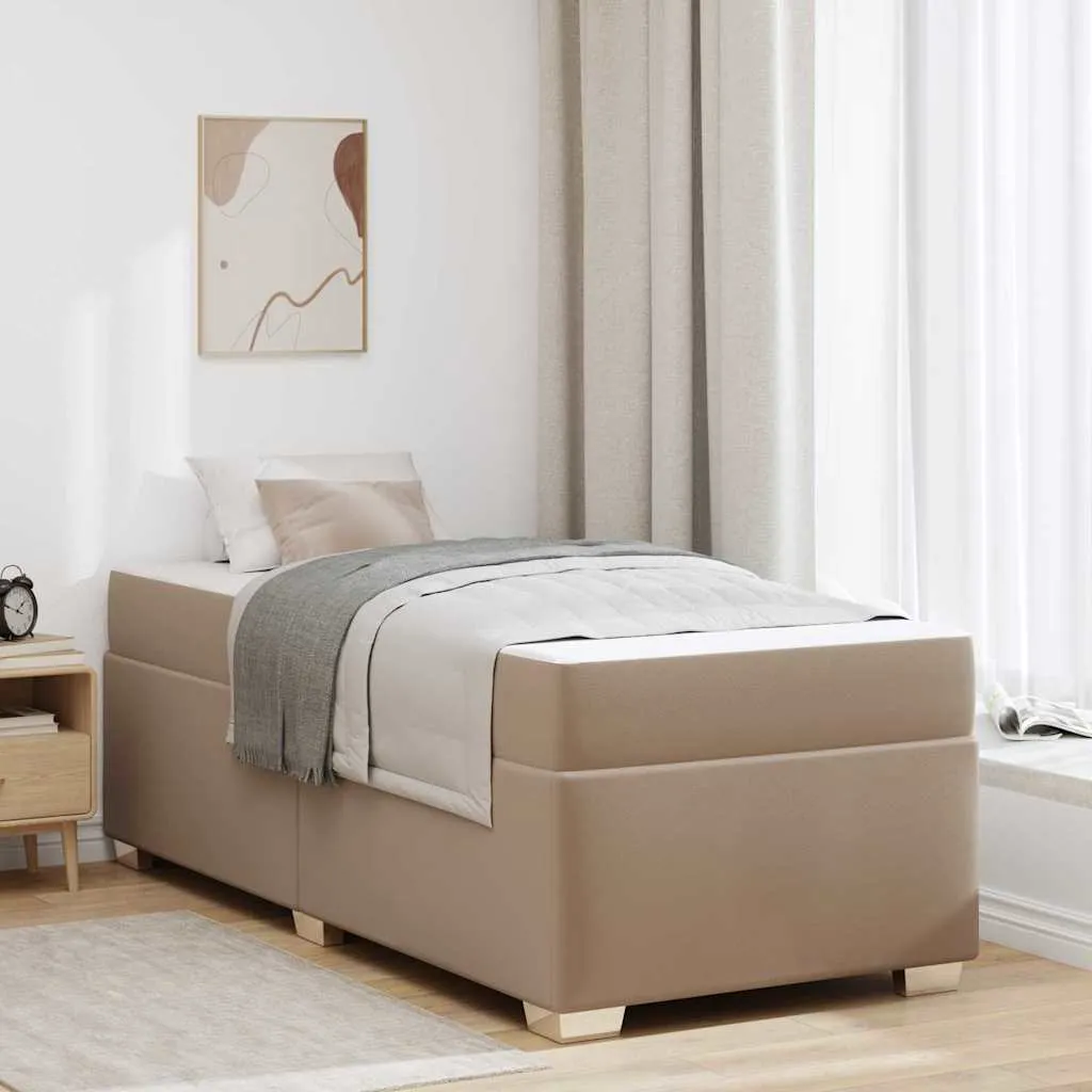 vidaXL Krevetna konstrukcija Boja cappuccina 100 x 200 cm PVC - Venlo