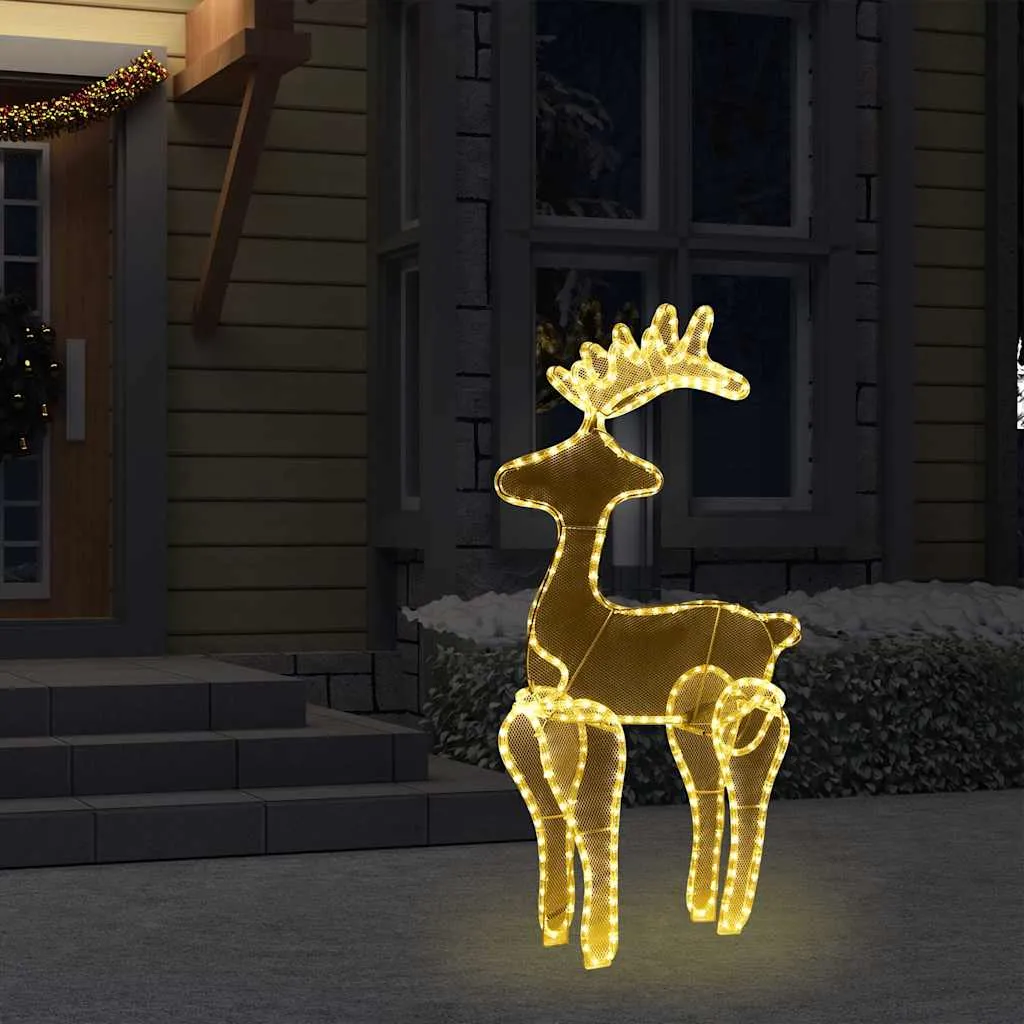 vidaXL Ukrasni božićni sob s mrežom i 306 LED žarulja 60 x 24 x 89 cm - Venlo