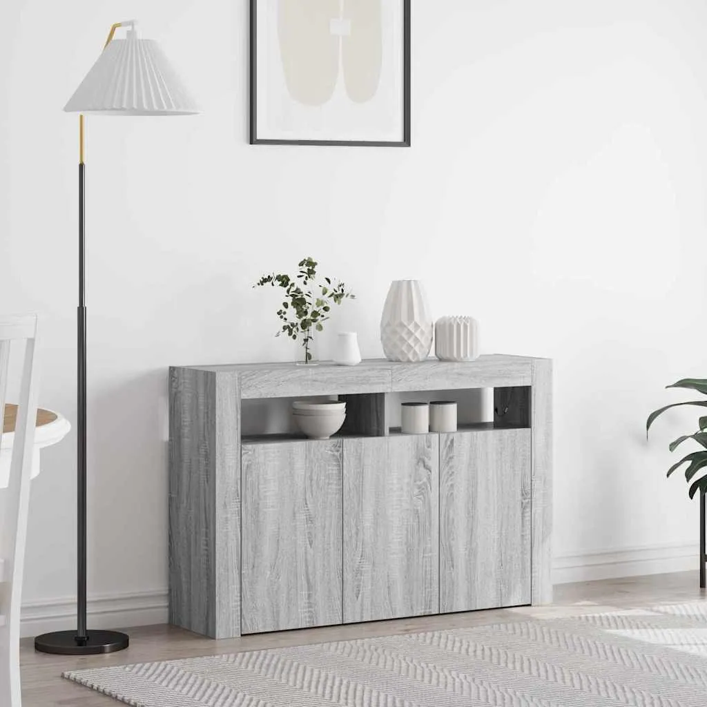 vidaXL Kreveta Siva Sonoma 116 x 30 x 75 cm Konstruirano drvo - Venlo