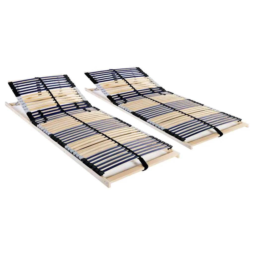 vidaXL Podnice za krevet 2 kom s 42 letvice i 7 zona 90 x 200 cm - Venlo