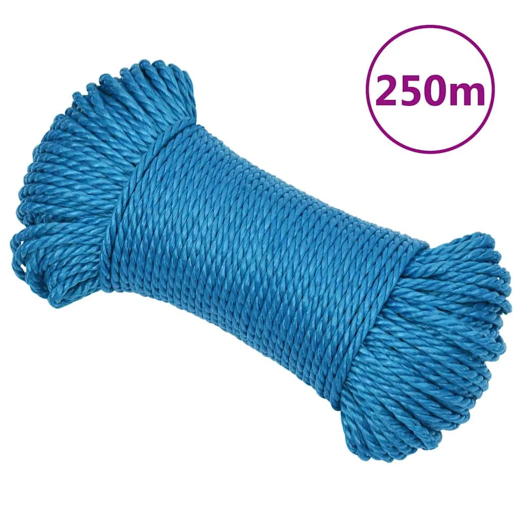 vidaxl radno uže plavi 3 mm 250 m od polipropilena - slika 1