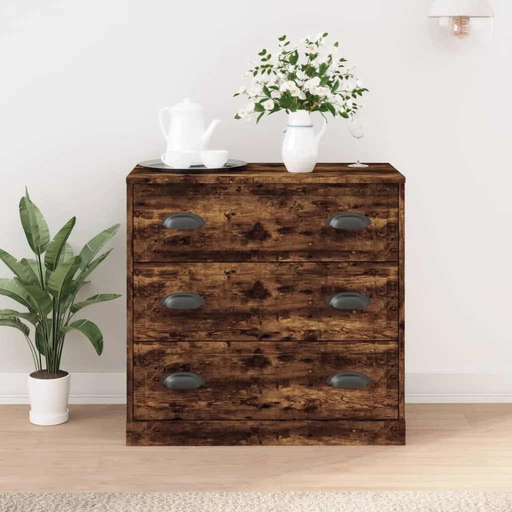 vidaXL Komoda boja dimljenog hrasta 70x35,5x67,5 cm konstruirano drvo - Venlo