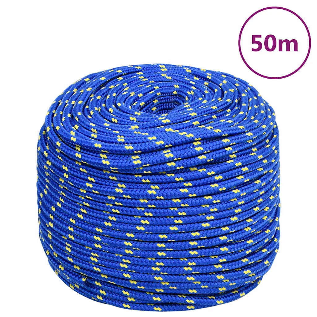 vidaxl brodski konop plavi 6 mm 50 m od polipropilena - slika 1