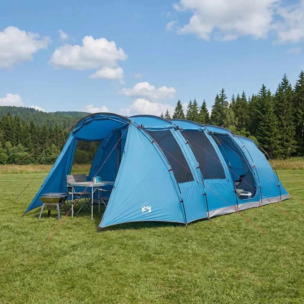 vidaxl tunelski šator 675 x 392 x 210 cm plava - slika 1
