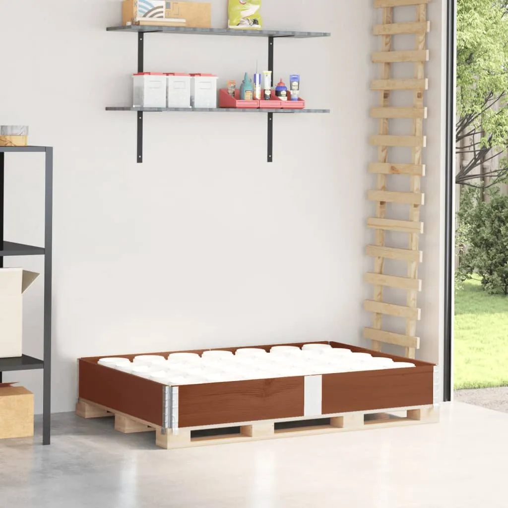 vidaxl okvir za palete smeđi 150 x 100 cm od masivne borovine - slika 1