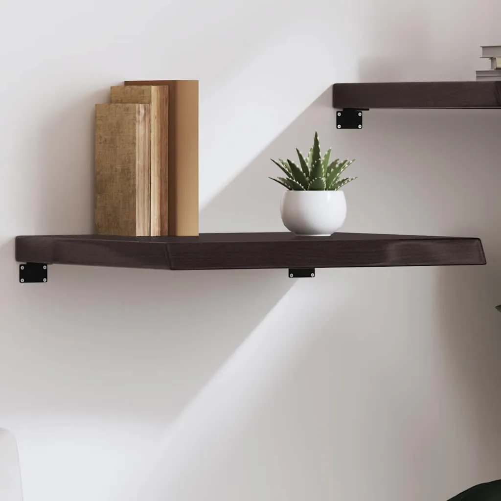 vidaXL Zidna polica tamnosmeđa 60x60x(2-6) cm od obrađene hrastovine - Venlo