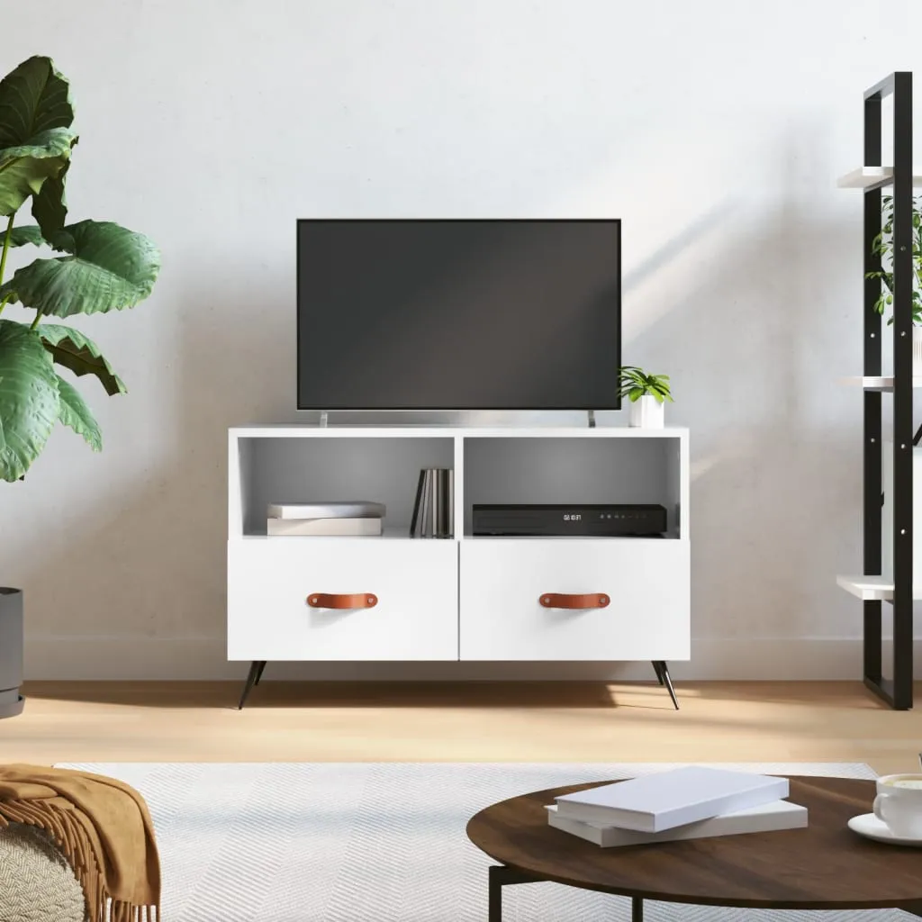 vidaXL TV ormarić sjajni bijeli 80 x 36 x 50 cm od konstruiranog drva - Venlo