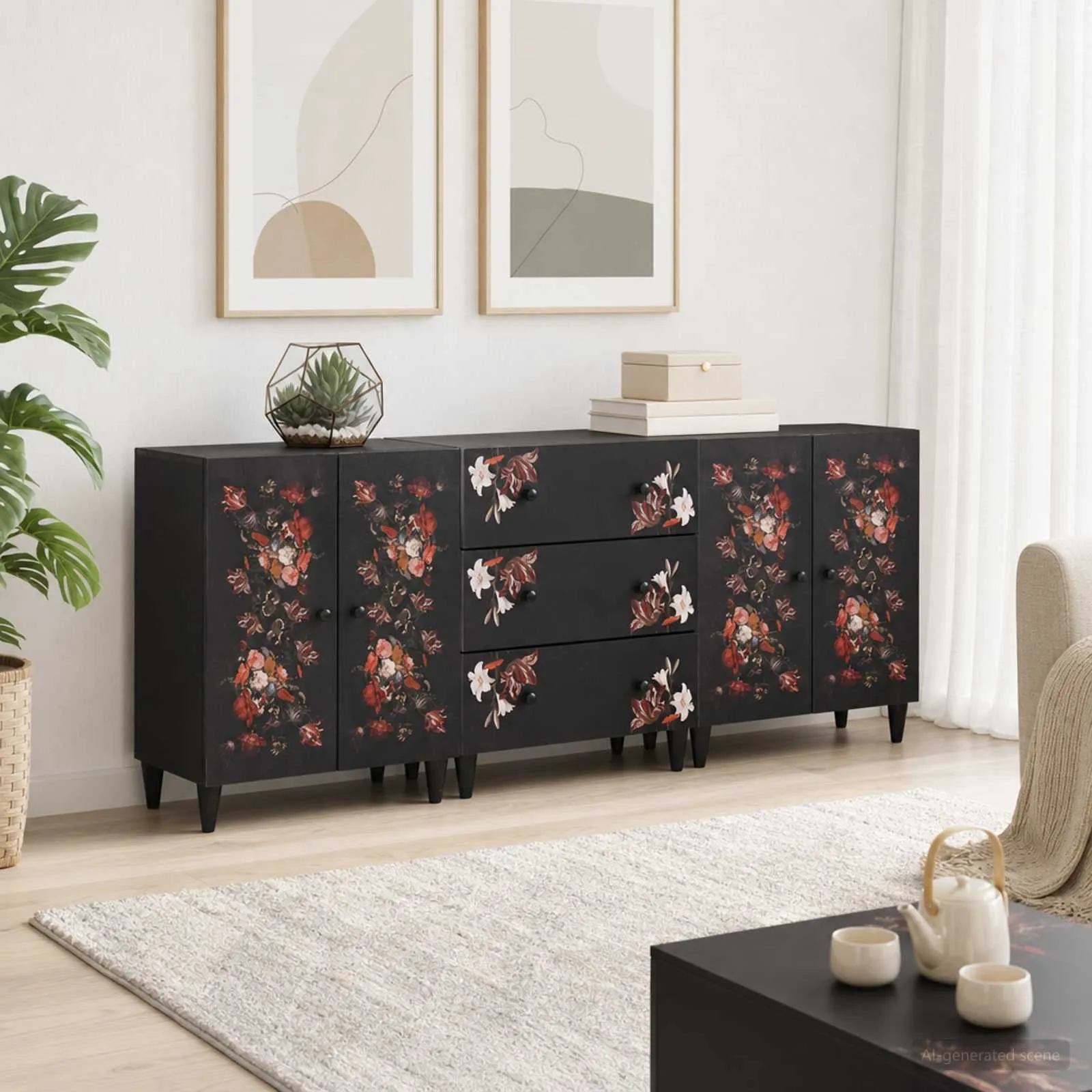 vidaXL Ormari za skladištenje 3 kom. 180 x 33 x 75 cm Šareni - Venlo