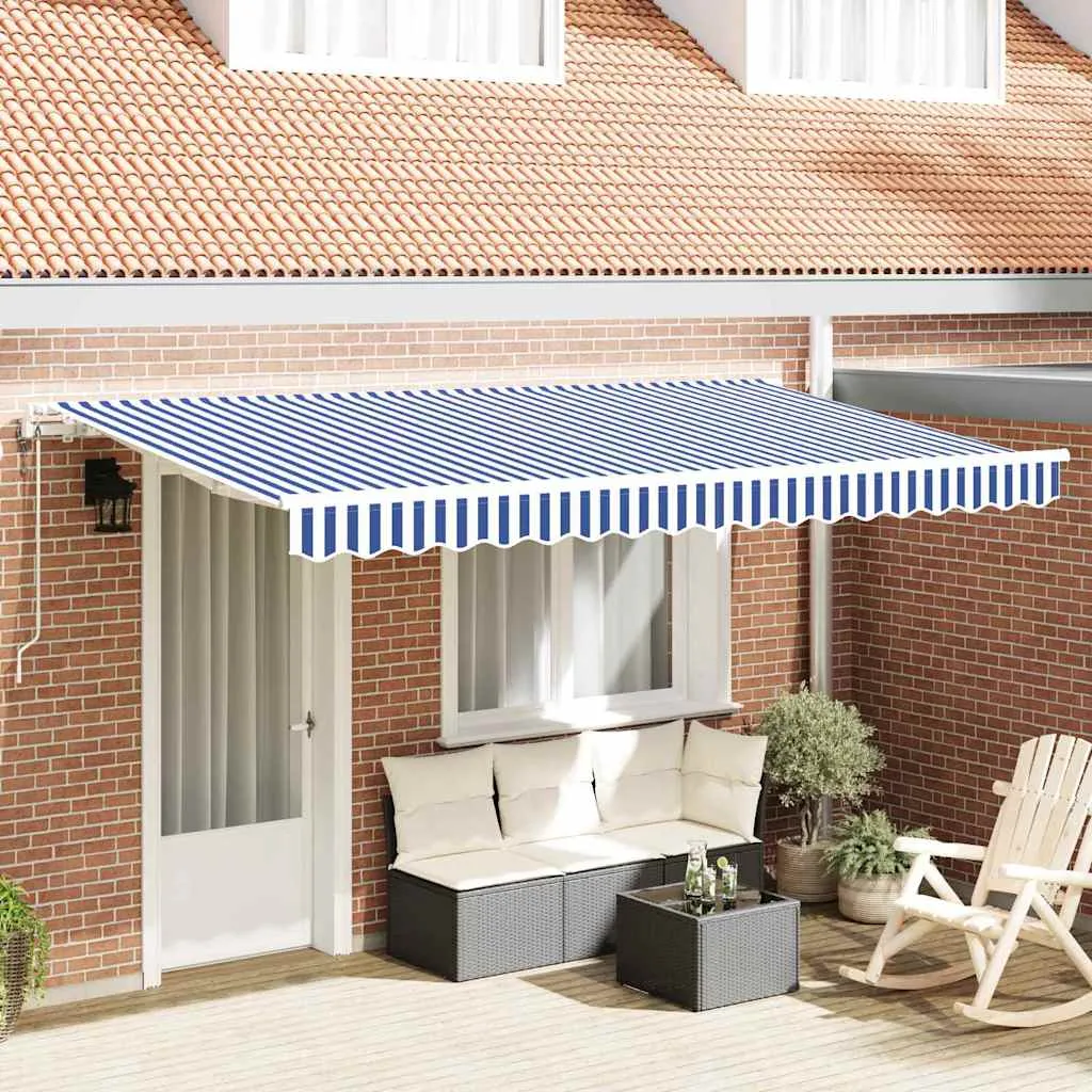 vidaXL Povlačivi tende Plava 350 x 200 cm tkanina - Venlo