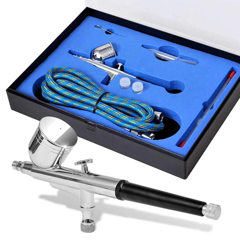 vidaxl set zračnih kistova s mlaznicama od 0,2/0,3/0,5 mm - slika 1