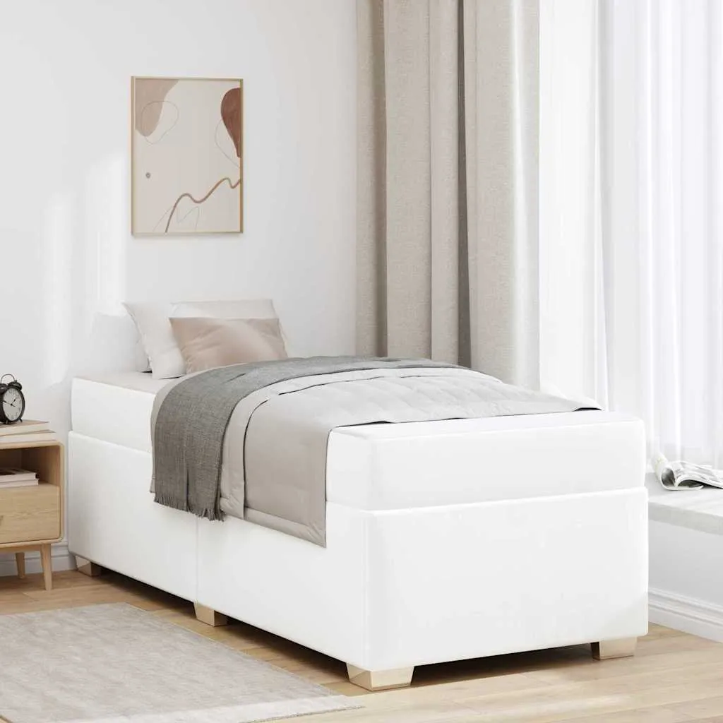 vidaXL Krevetna konstrukcija Bijela 90 x 200 cm PVC - Venlo