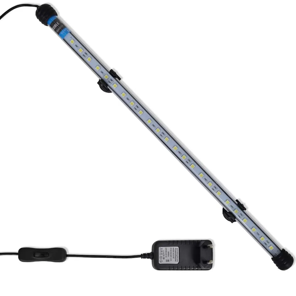 vidaxl led svjetiljka za akvarij 48 cm bijela - slika 1