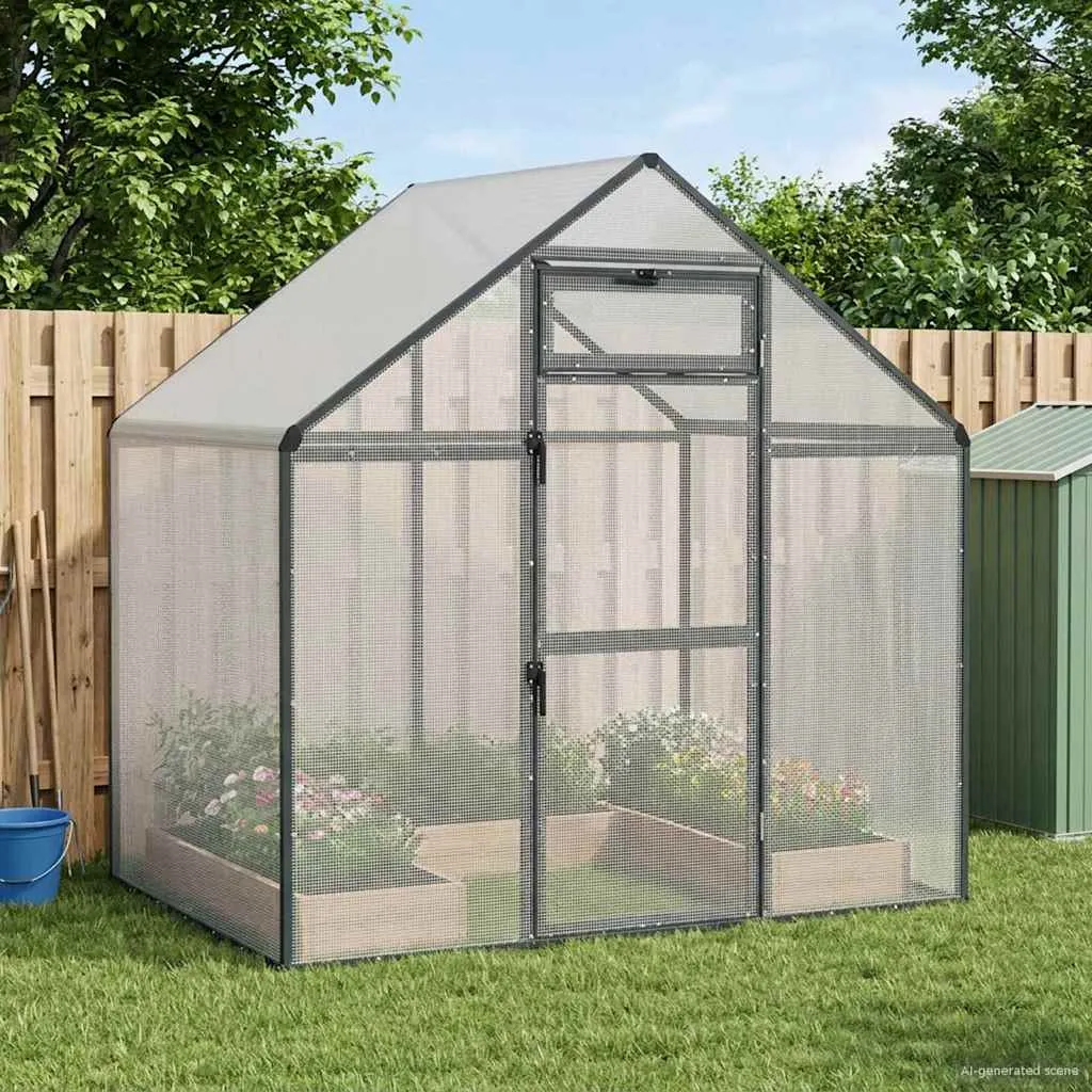 vidaxl kavez za ptice antracit 181,5 x 112,5 x 173,5 cm - slika 1