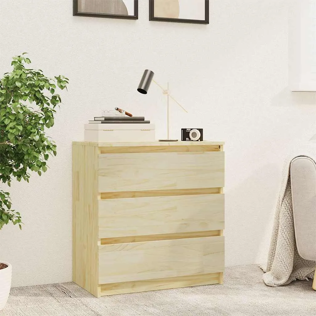 vidaXL Noćni ormarić 60 x 36 x 64 cm od masivne borovine - Venlo