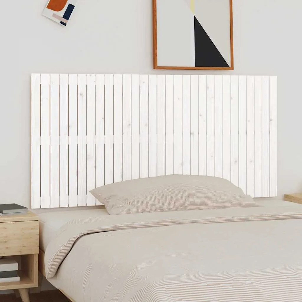vidaXL Zidno uzglavlje bijelo 185x3x90 cm od masivne borovine - Venlo