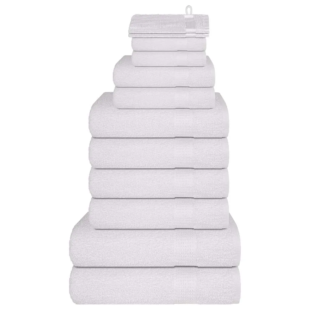 vidaxl set ručnika frogn od 12 dijelova bijeli 360 g/m² - slika 1