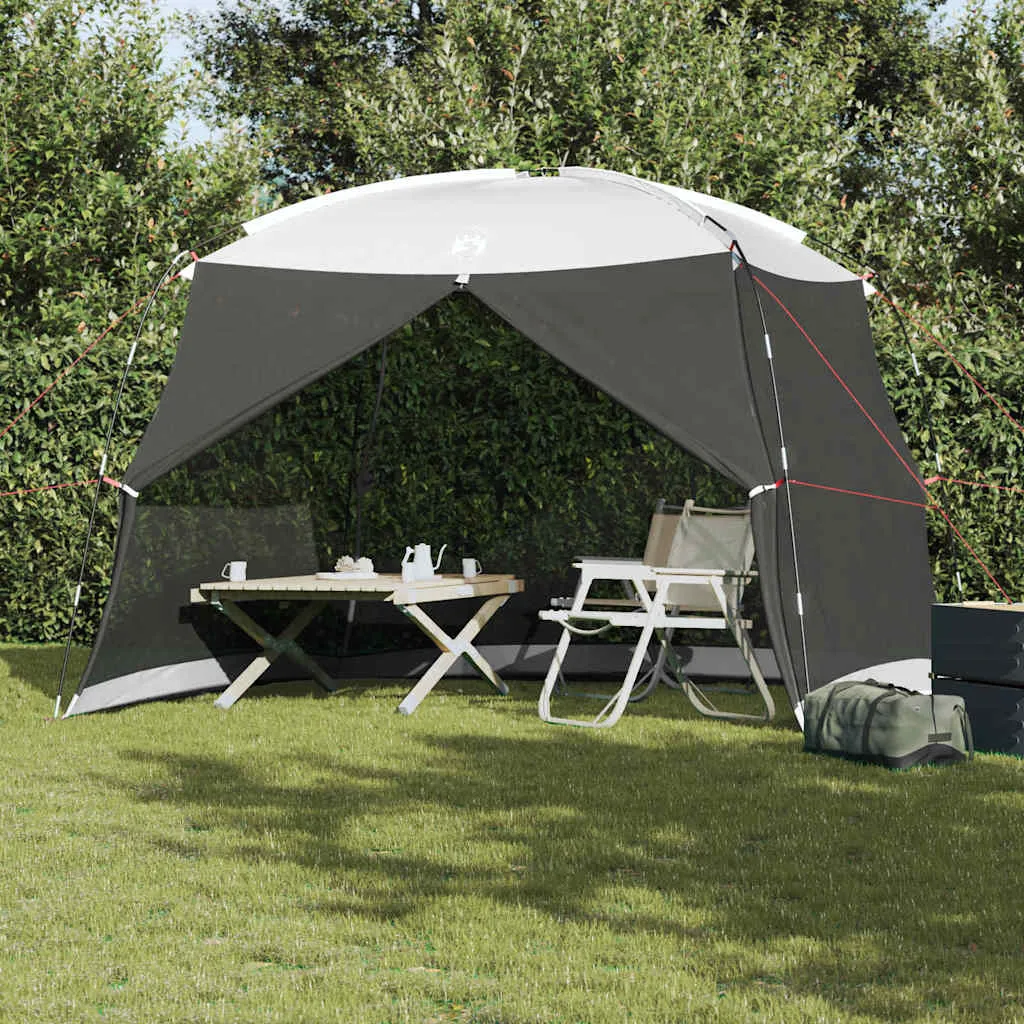 vidaxl šator s mrežom protiv komaraca s krovom siva 320 x 320 x 218 cm - slika 1