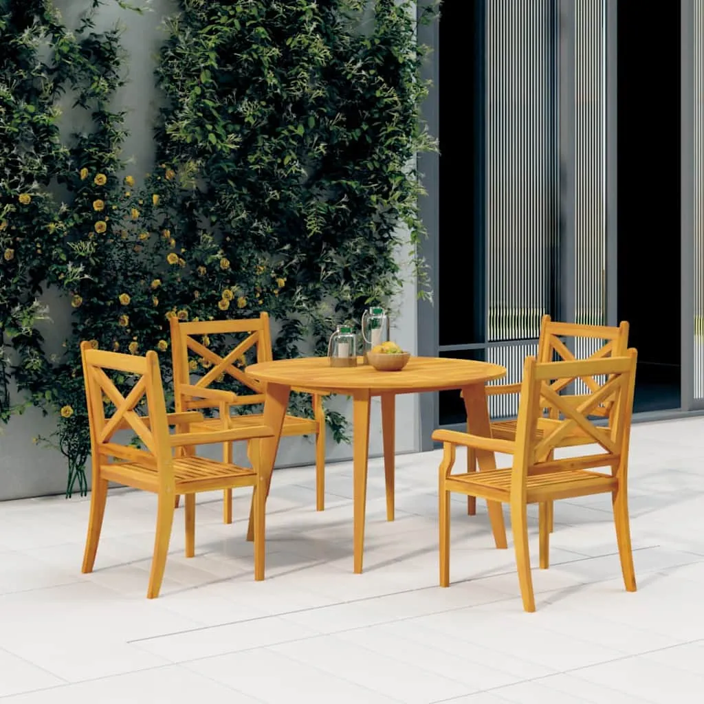 vidaXL Vrtni stol Ø 110 x 75 cm od masivnog bagremovog drva - Venlo