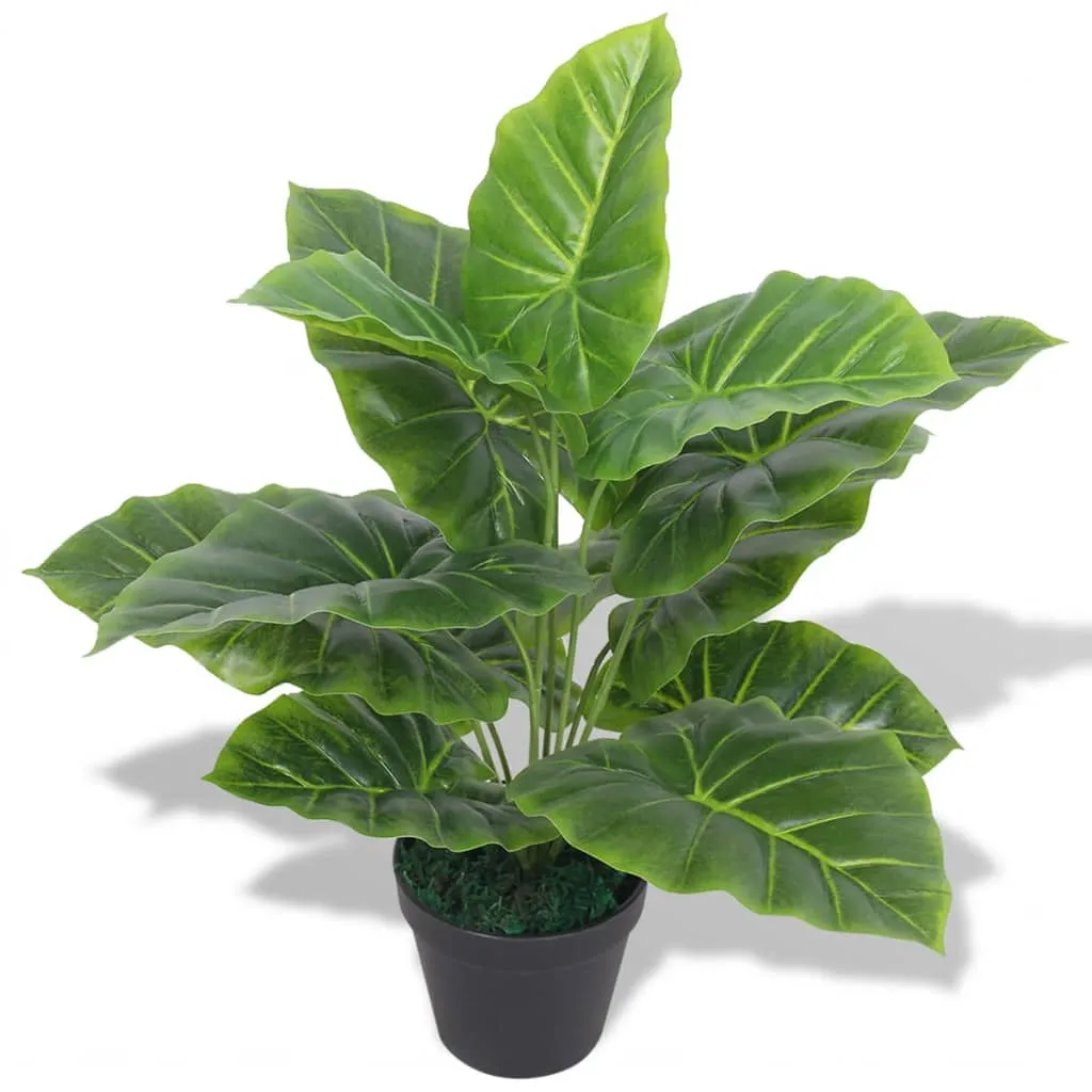 vidaXL Umjetna Biljka Taro s Posudom 45 cm Zelena - Venlo