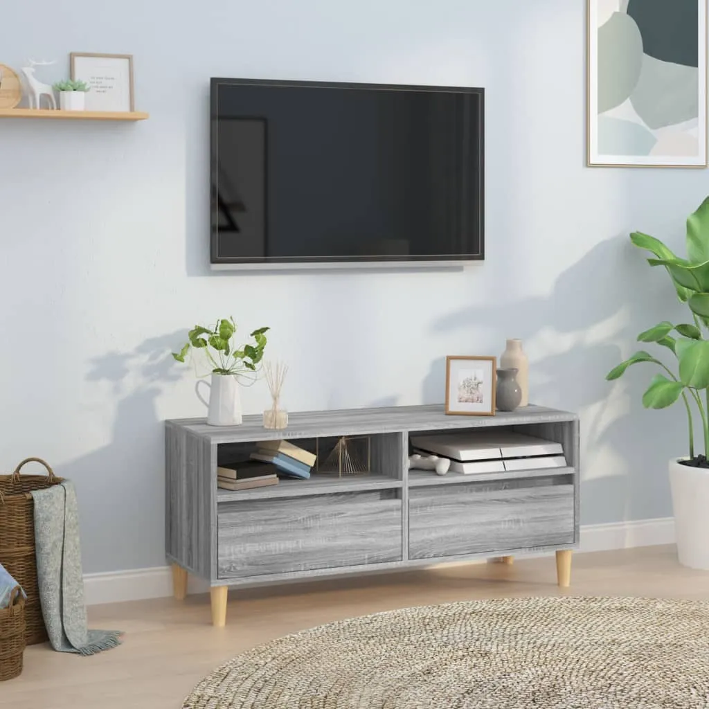 vidaXL TV ormarić sivi Sonoma 100x34,5x44,5cm konstruirano drvo - Venlo