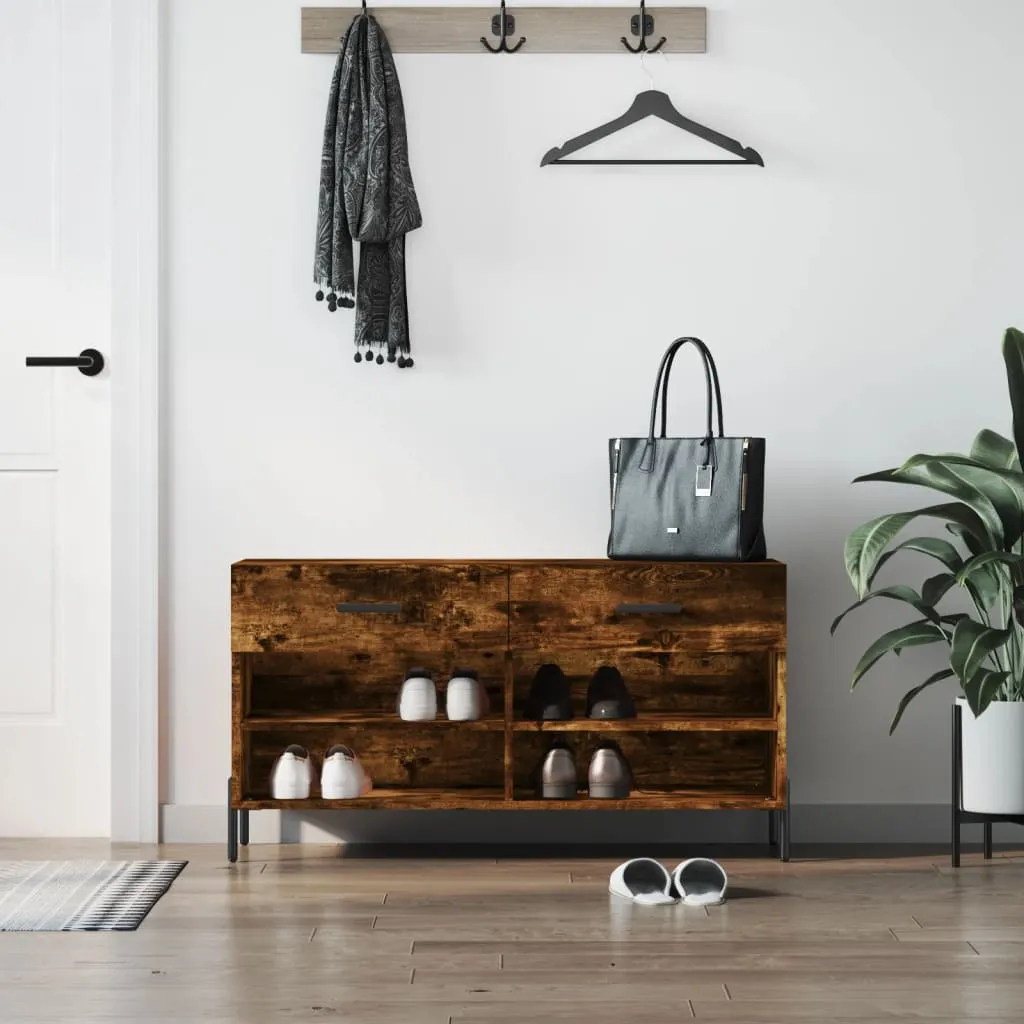 vidaXL Klupa za cipele boja hrasta 102 x 35 x 55 cm konstruirano drvo - Venlo