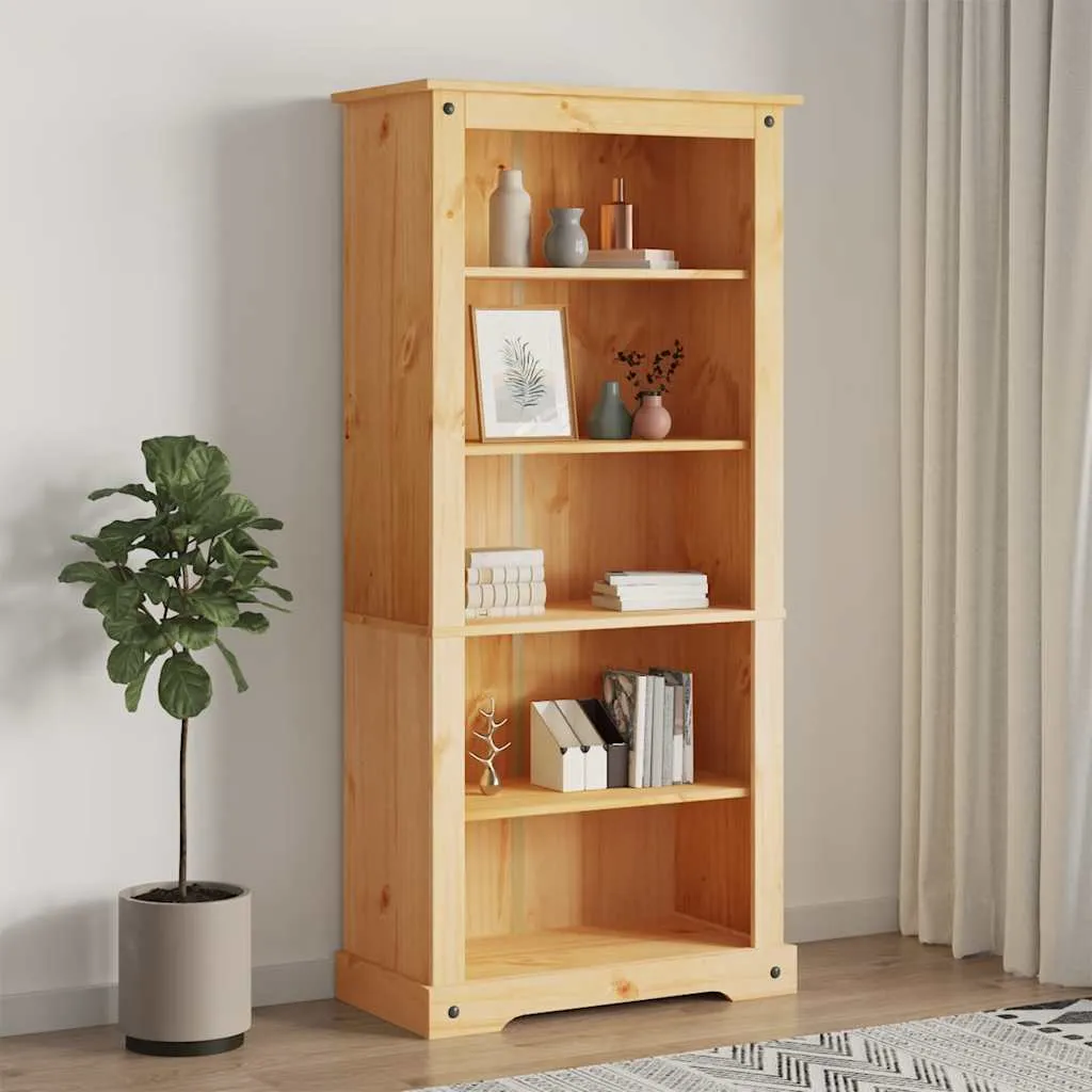 vidaXL Biblioteka od borovine meksički asortiman Corona 80x40x170 cm - Venlo