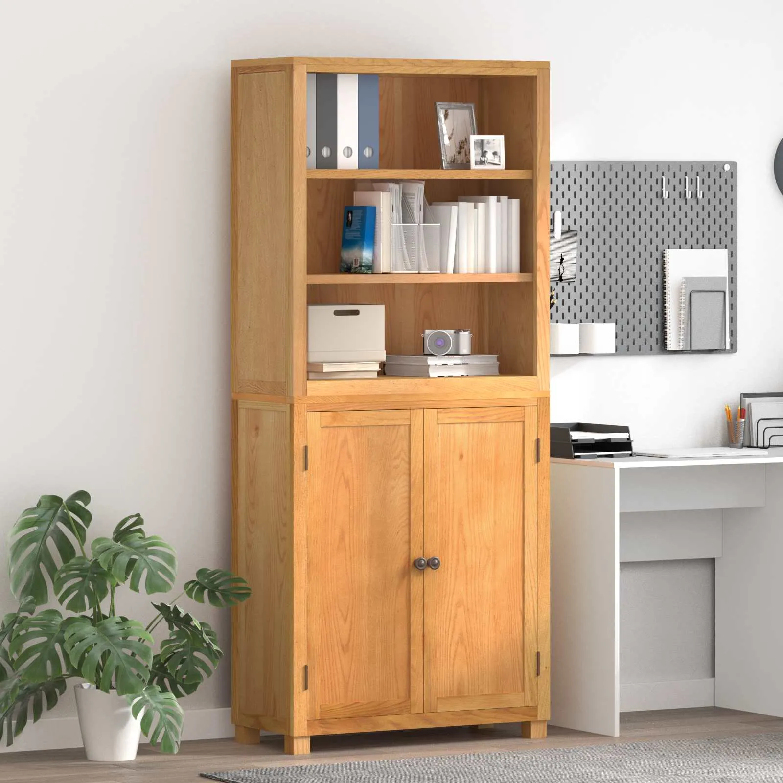 vidaXL Set namještaja za pohranu 2 kom. Prirodna 80 x 35 x 185 cm - Venlo