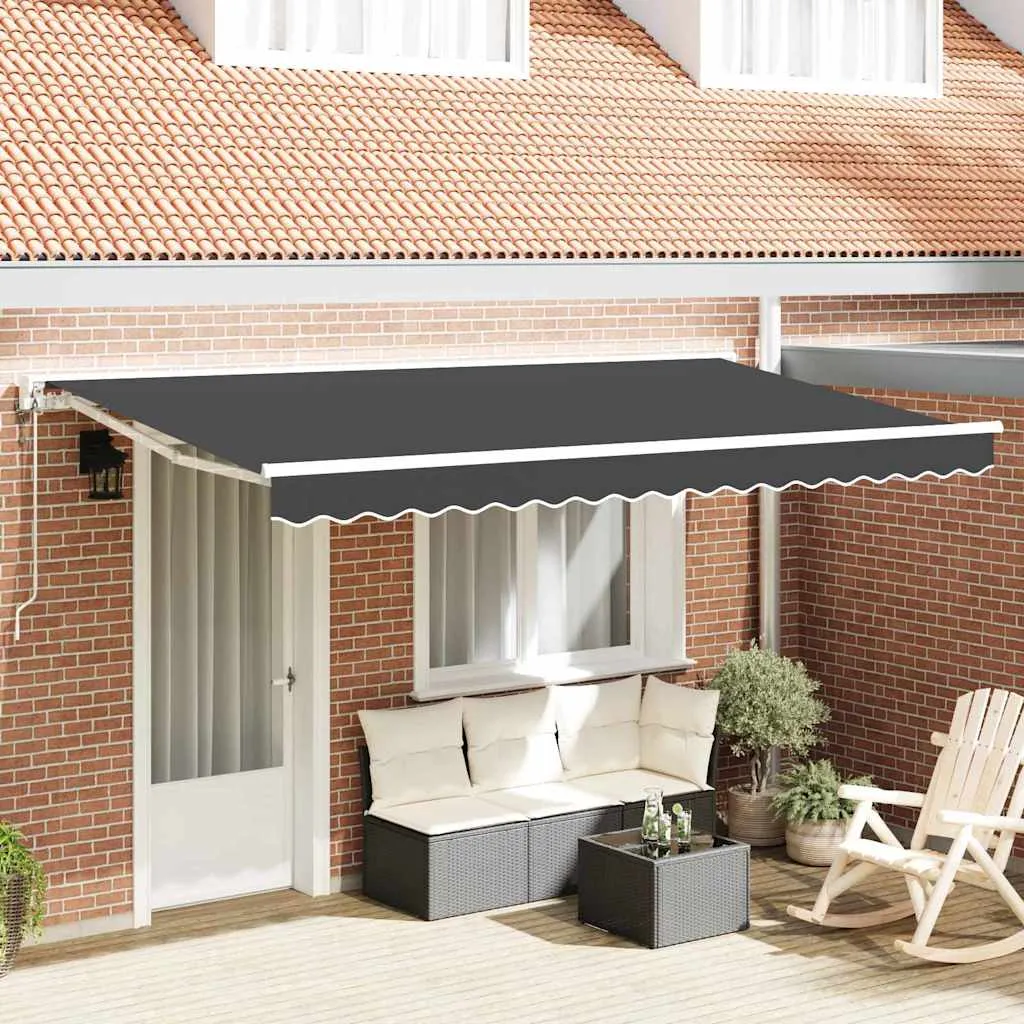 vidaXL Okvir tende Antracit 350 x 200 cm Poliester s PU premazom - Venlo