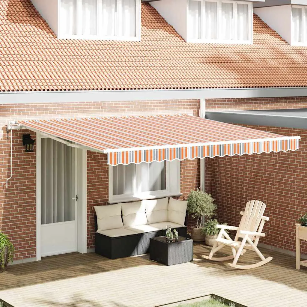 vidaXL Povlačivi tende Šareni 400 × 350 cm Tkanina i Aluminij - Venlo