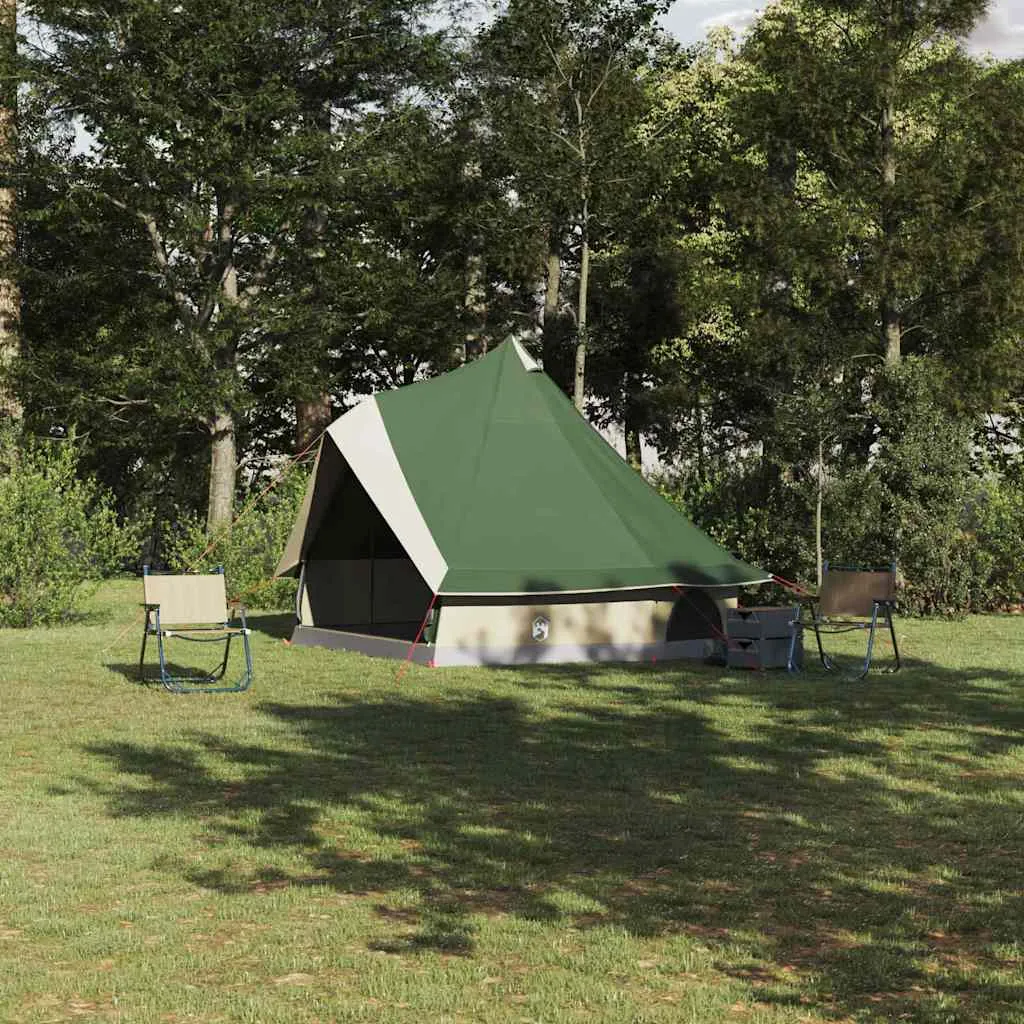 vidaxl tipi šator 8-osobni zelena taft - slika 1