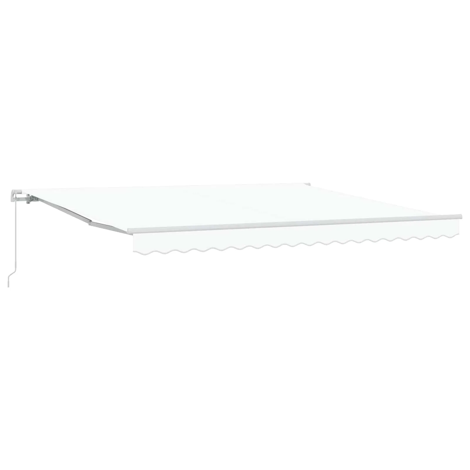 vidaXL Povlačivi tende Bijela 400 × 300 cm Poliester i aluminij - Venlo