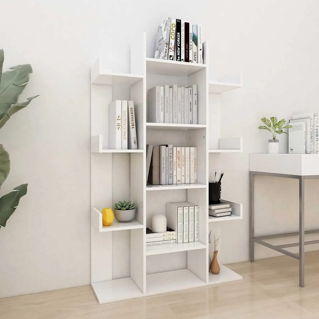 vidaXL Ormarić za knjige bijeli 86 x 25,5 x 140 cm konstruirano drvo - Venlo