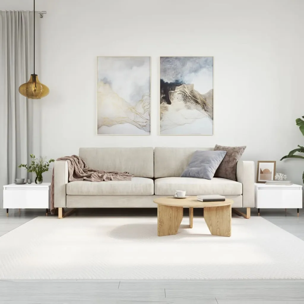 vidaXL Stolići za kavu 2 kom sjajni bijeli 50 x 46 x 35 cm drveni - Venlo