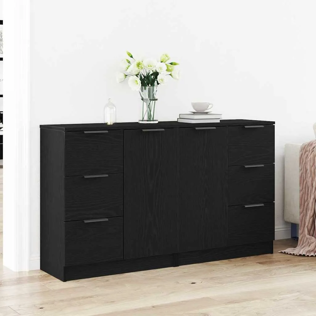 vidaXL Kreveta Crni hrast 120 x 30 x 70 cm Konstruirano drvo - Venlo
