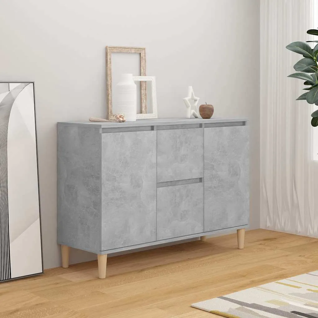 vidaXL Komoda siva boja betona 101x35x70 cm od konstruiranog drva - Venlo