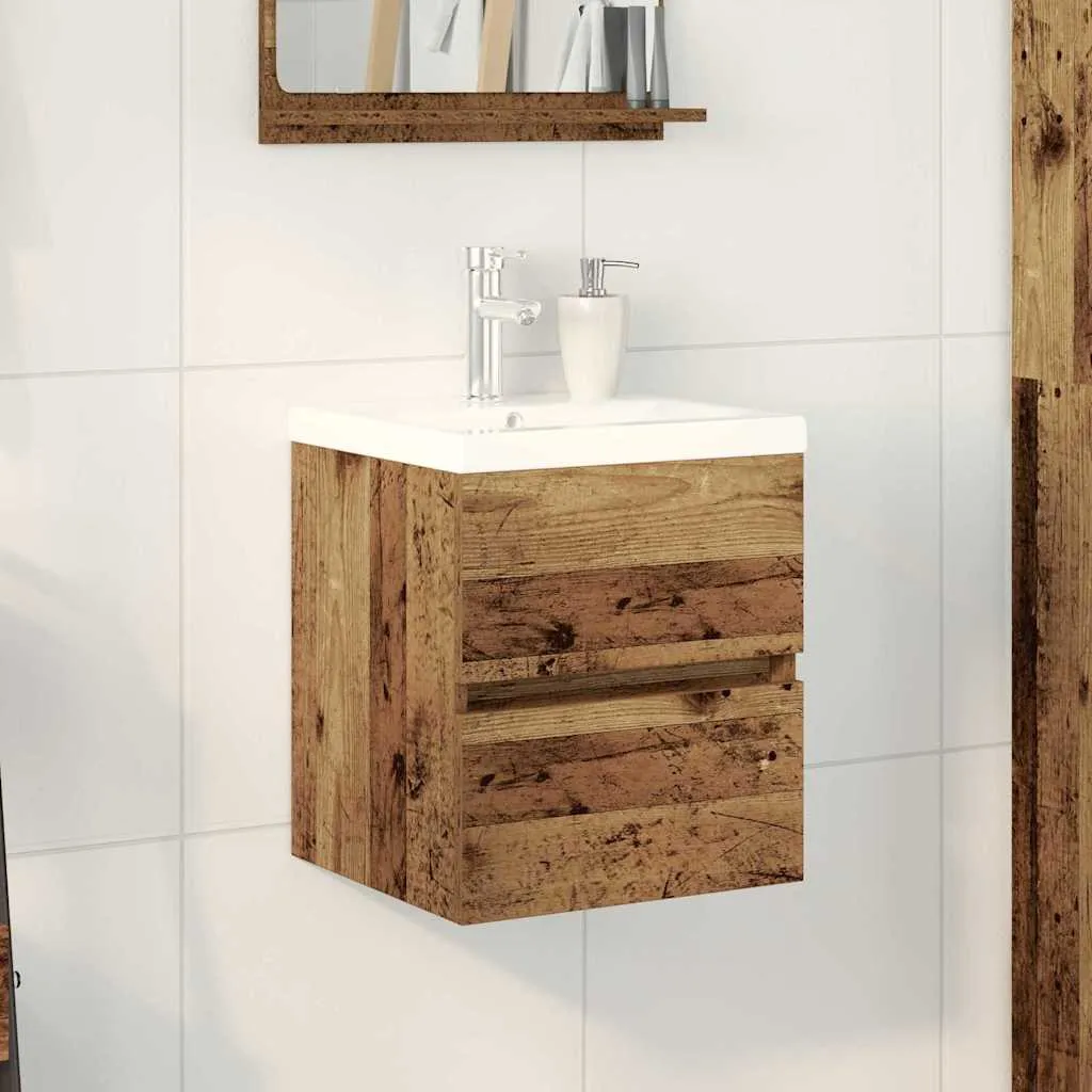 vidaXL Kupaonski ormarić za sudoper Crni hrast 80 x 39 x 62 cm - Venlo