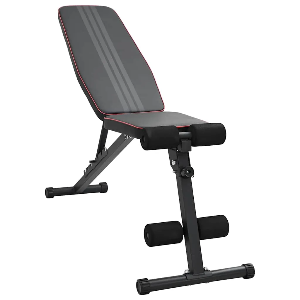 vidaxl klupa za težine crna 131 x 41 x 110 cm čelik s prahom premazan - slika 1