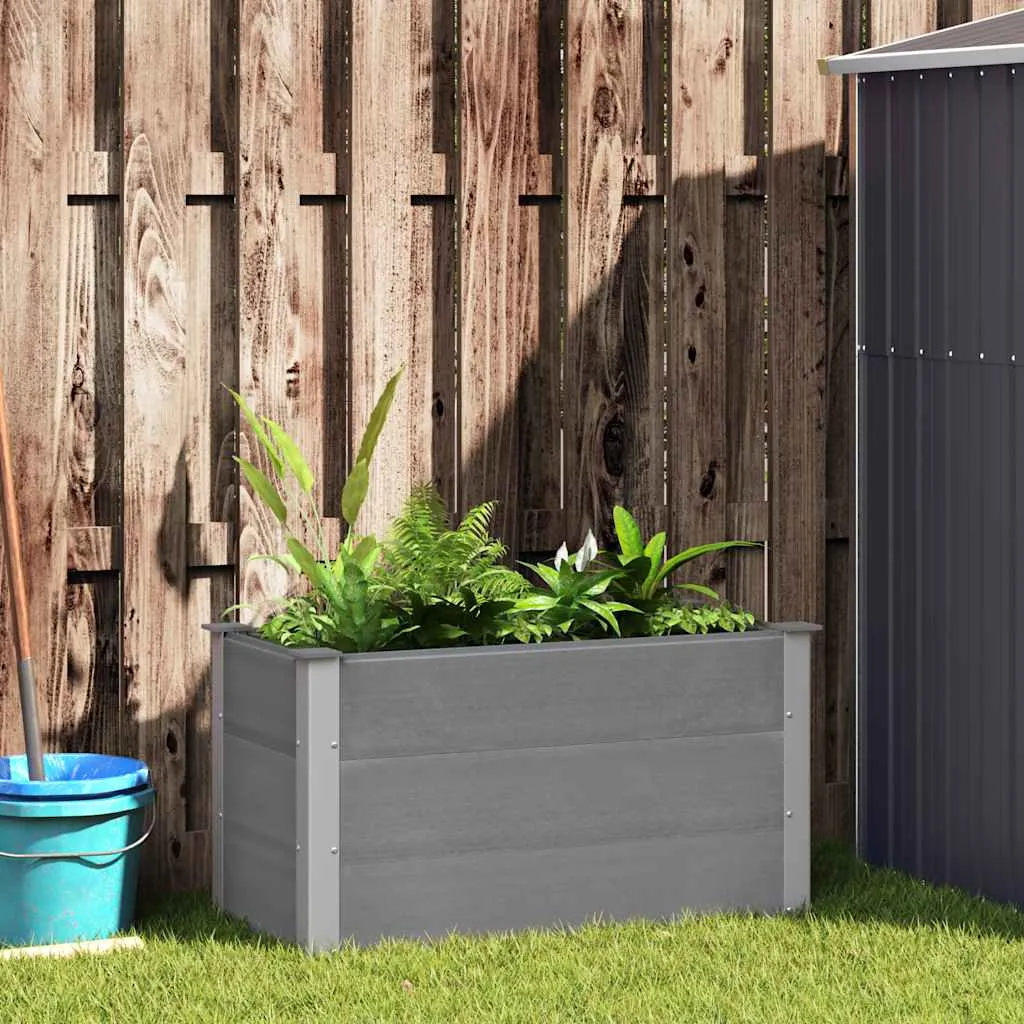 vidaXL Vrtna Posuda za Sadnju WPC 100x50x54 cm Siva - Venlo