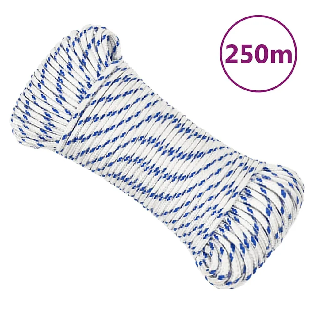 vidaxl brodski konop bijeli 3 mm 250 m od polipropilena - slika 1