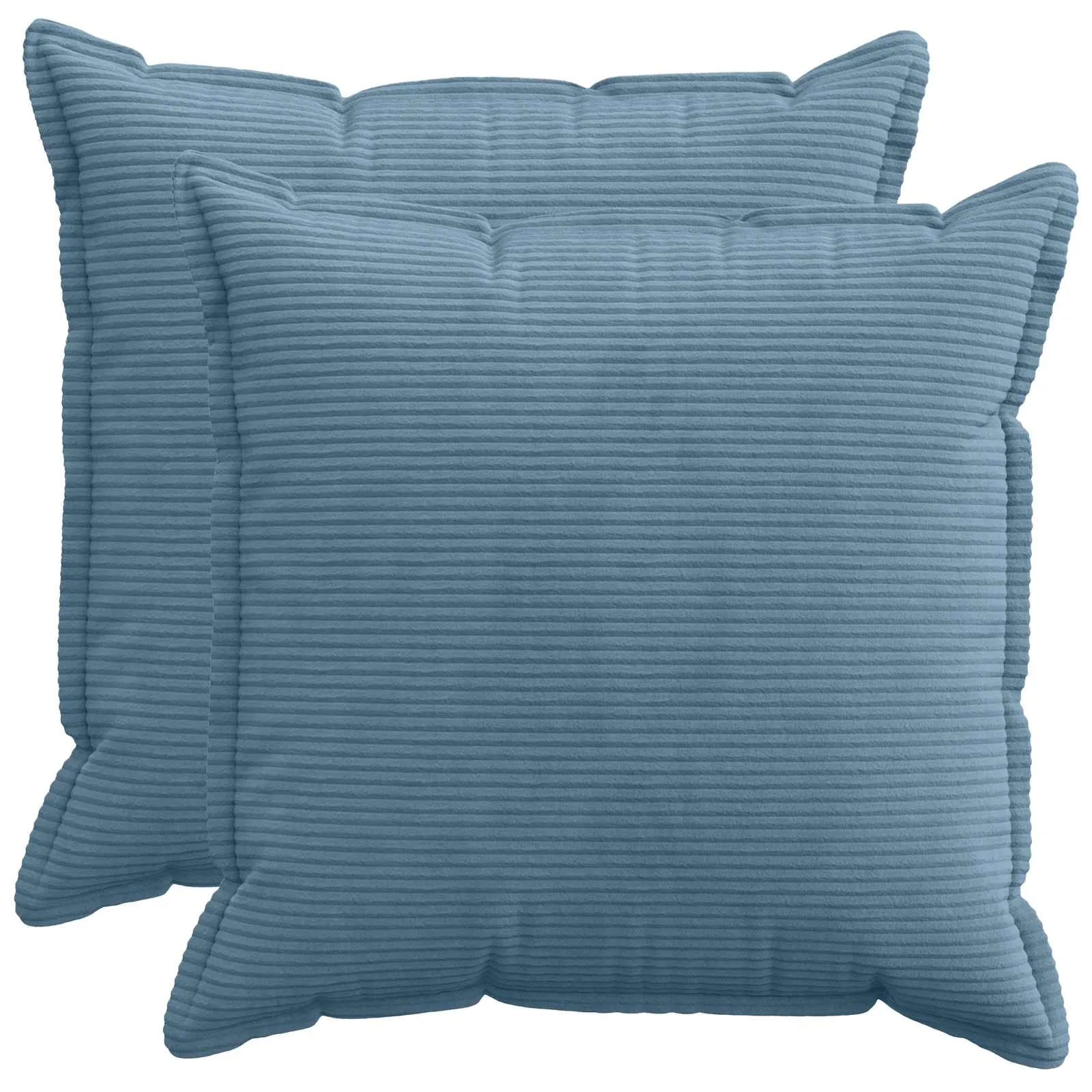 vidaxl presvlaka za jastuk 2 kom. houten plava 70 x 70 cm kord - slika 1
