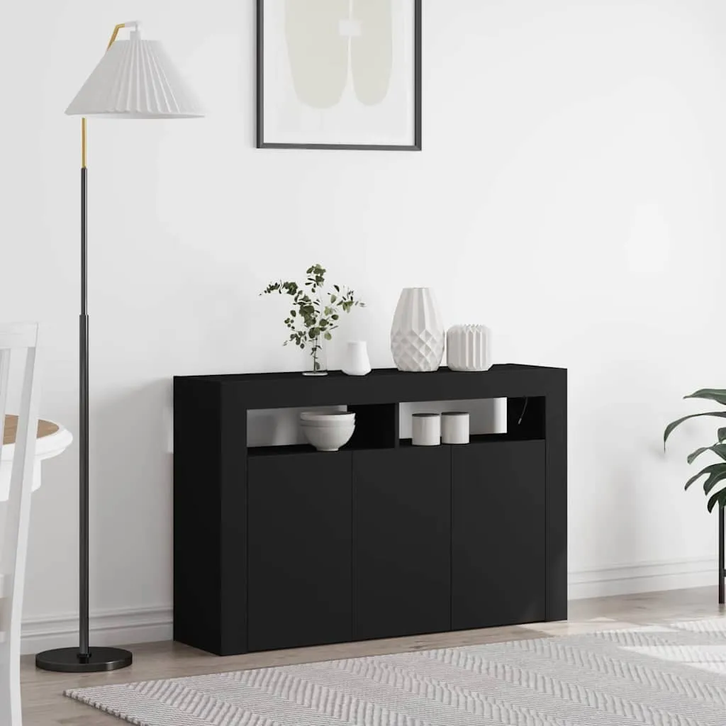 vidaXL Kreveta Crna 116 x 30 x 75 cm Konstruirano drvo - Venlo