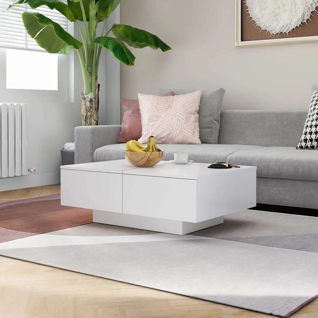 vidaXL Stolić za kavu bijeli 90 x 60 x 31 cm od konstruiranog drva - Venlo