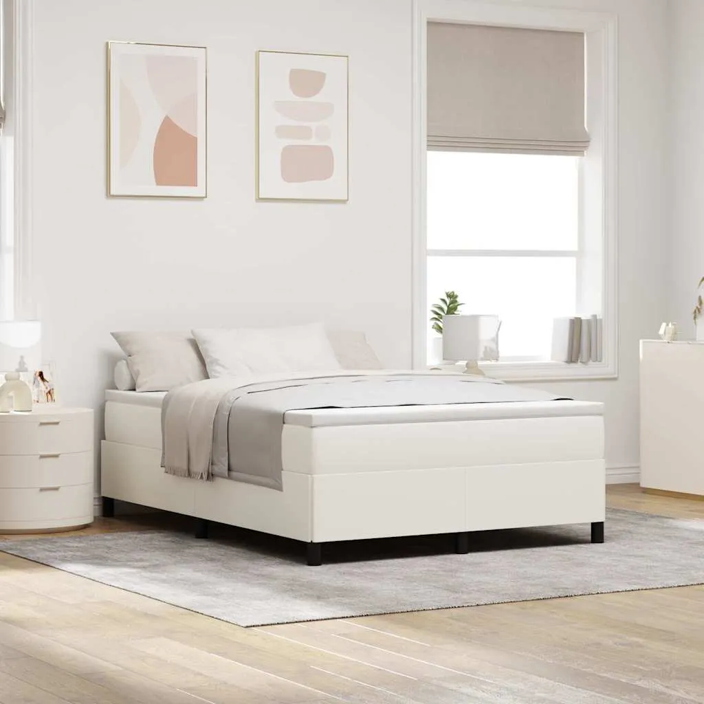vidaXL Krevet s opruga kutije Krem 160 x 200 cm Kordura tekstil - Venlo