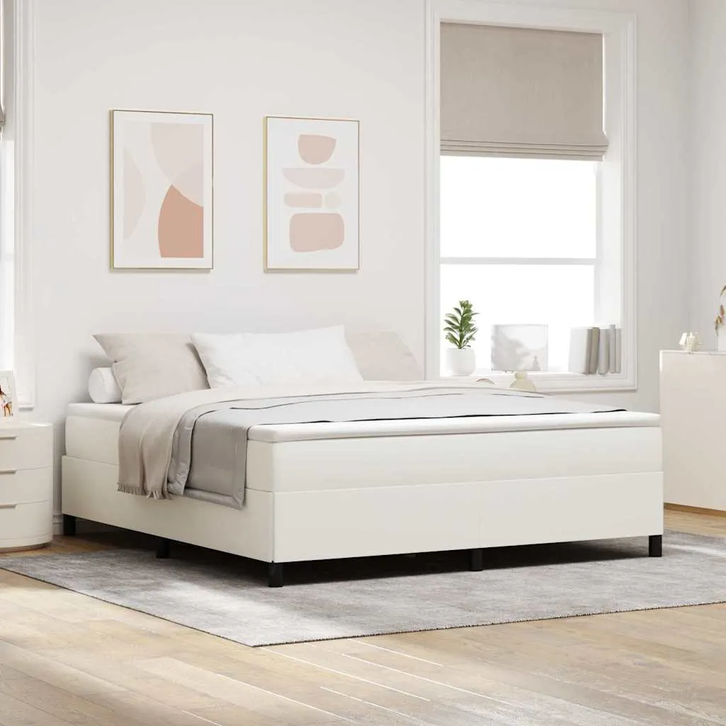 vidaXL Krevet s opruga kutije Krem 180 x 200 cm Kordura tekstil - Venlo