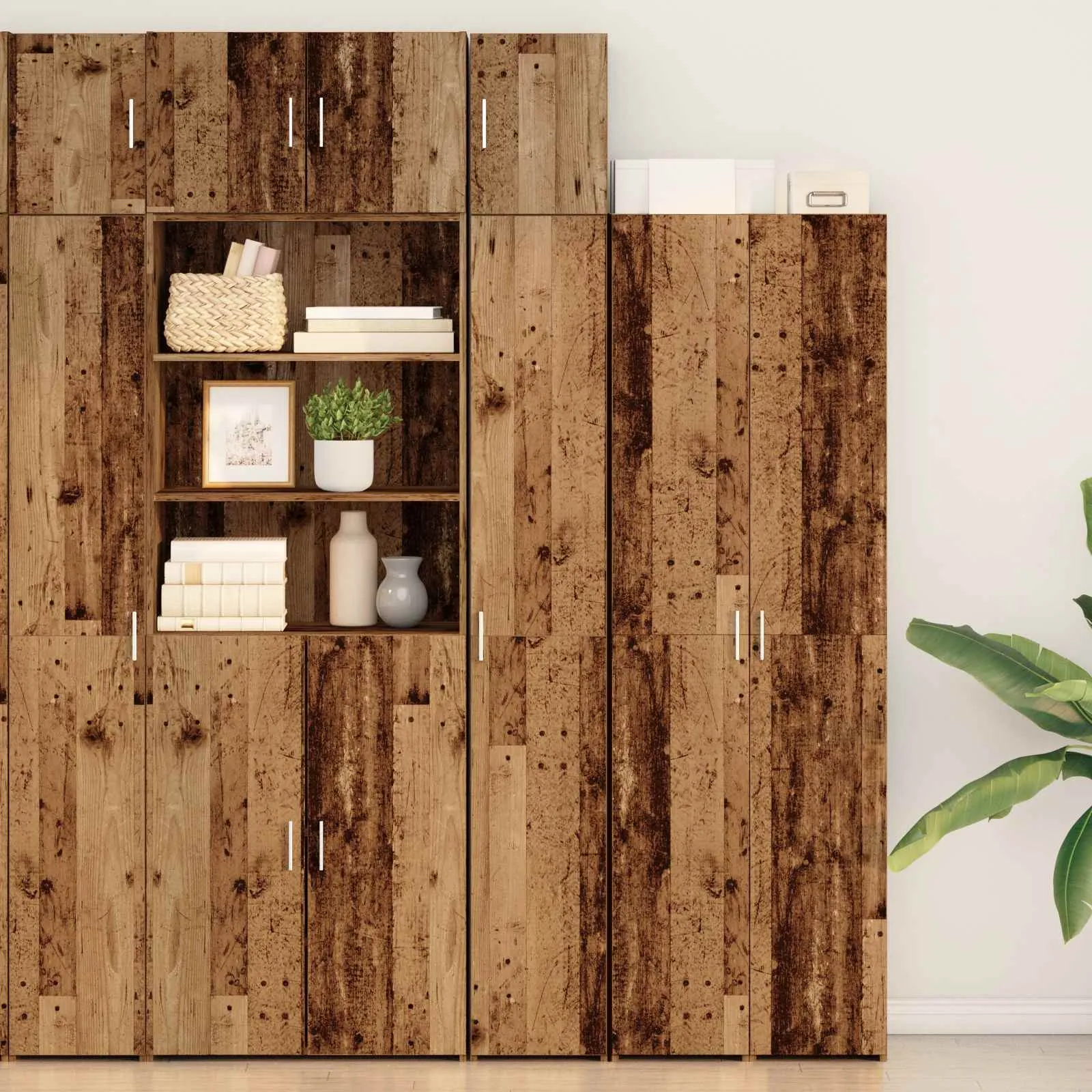 vidaXL Ormar sa policama Staro drvo 30 x 42,5 x 225 cm - Venlo