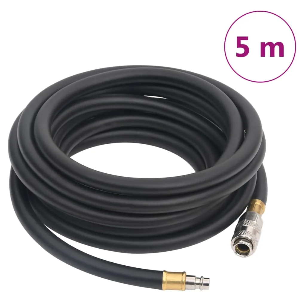 vidaxl hibridno zračno crijevo crno 0,6 " 5 m od gume i pvc-a - slika 1