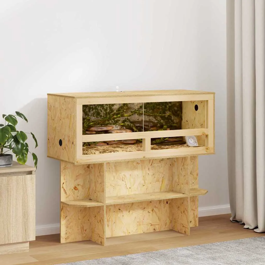 vidaxl terarij smeđa 100 x 40 x 90 cm osb - slika 1